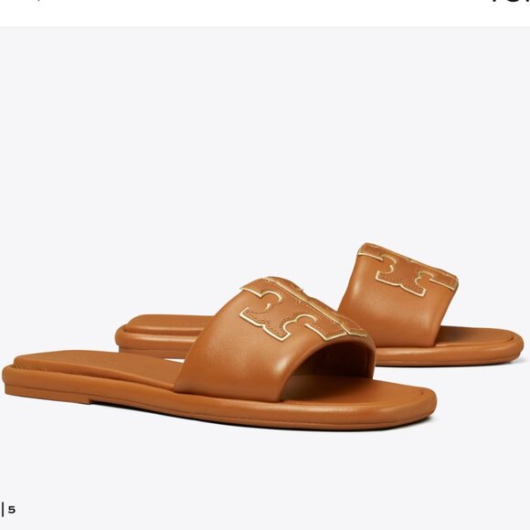 Tory Burch Double T Sport Slide Size 6 - Picture 2 of 5